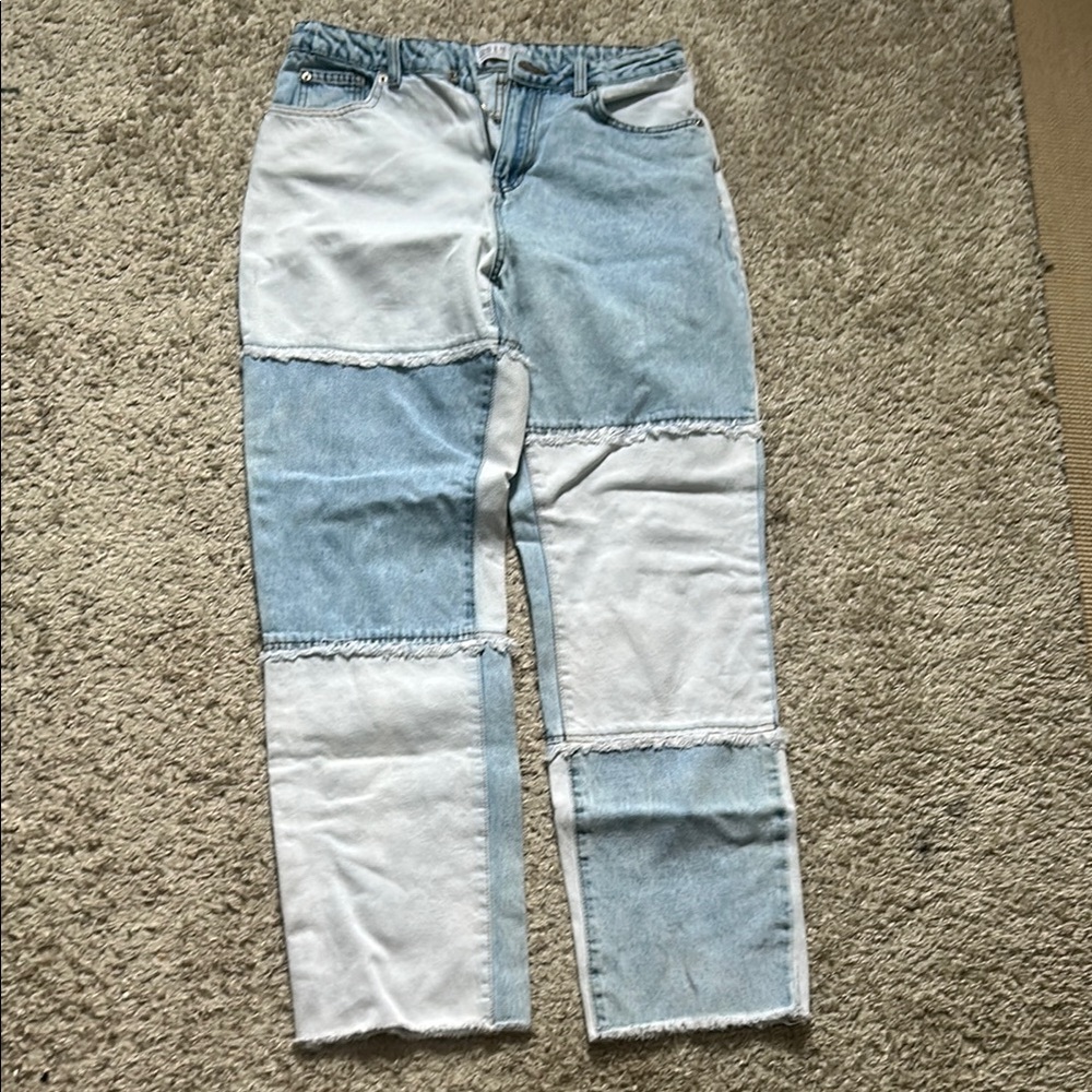Patchwork Denim Jeans